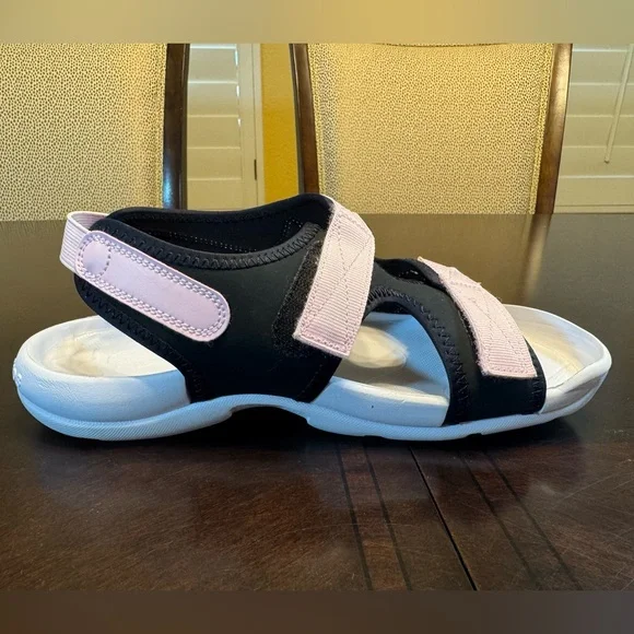 New Nike Sunray Sandals Pink Black Size 6Y / 7.5 W - Picture 7 of 12